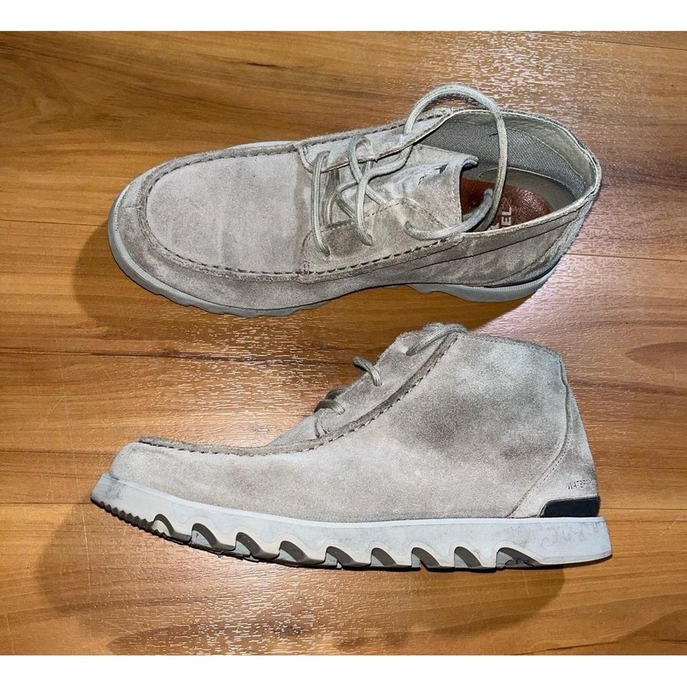 Mens Sorel Kezar Moc Chukka WP Suede Lace Up Casual Boots